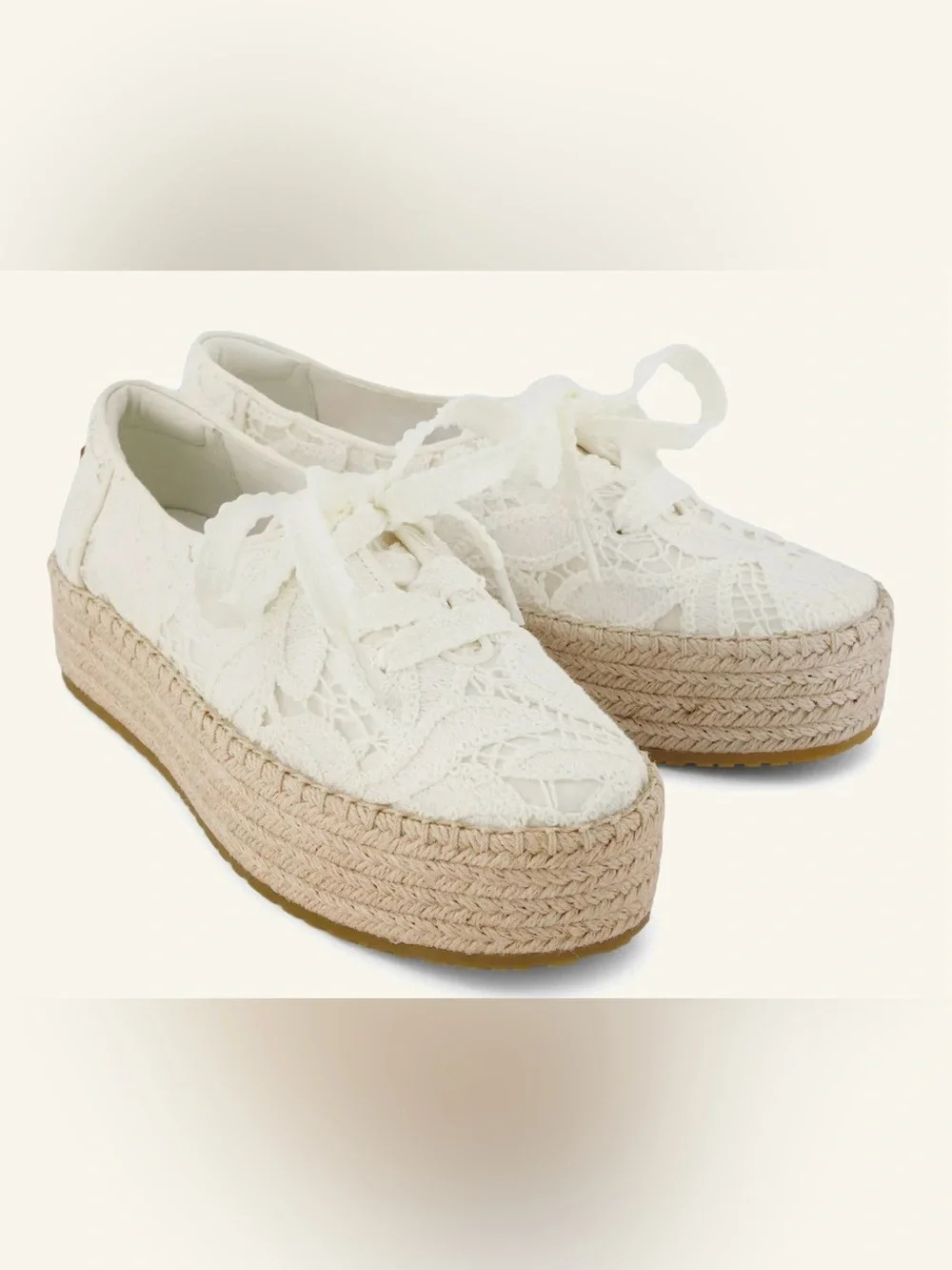 Tom’s Valencia Lace-Up Platform Espadrille